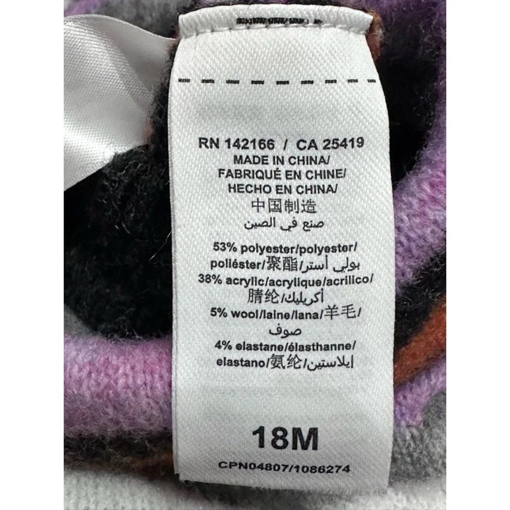 Habitual One-Piece Jumpsuit Striped Pattern Knitted Multicolor 18 Months NWOT